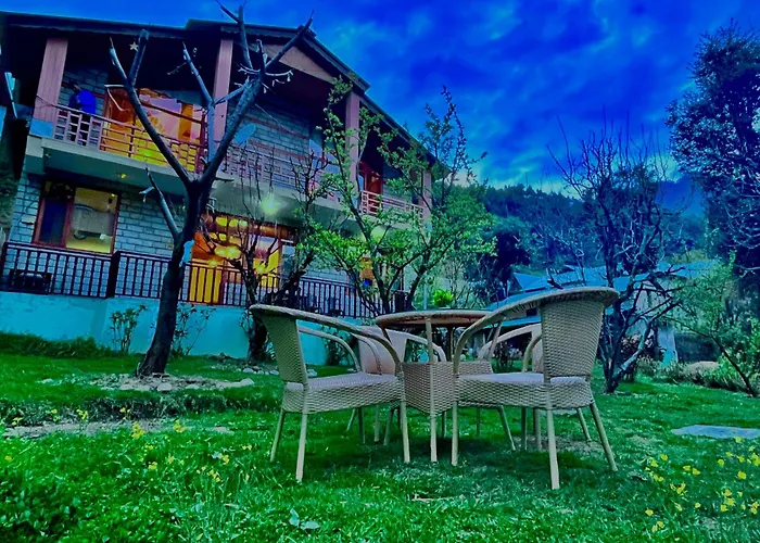 The Manu Emerald # Farmhouse # Top Selling Cottage In Manali # Peaceful Heritage Cozy Stay # Lawn With Bonfire # Most Awarded
